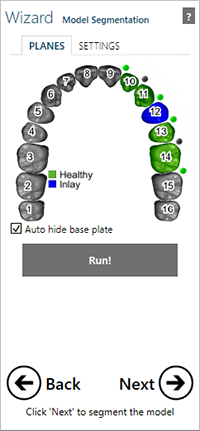 model segmentation planes