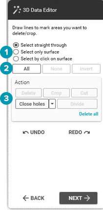 3D data editor
